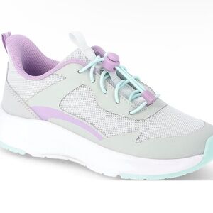 ATHLETIC WORKS Womens Size 6 Bungee Mesh Jogger Sneakers Memory Foam New